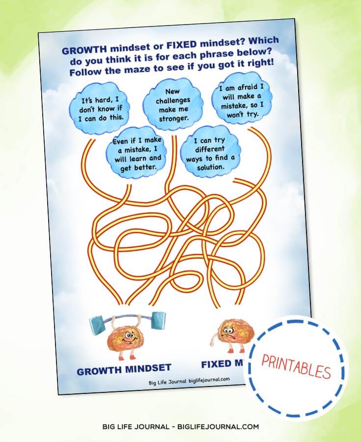 Growth Mindset Maze - Big Life Journal