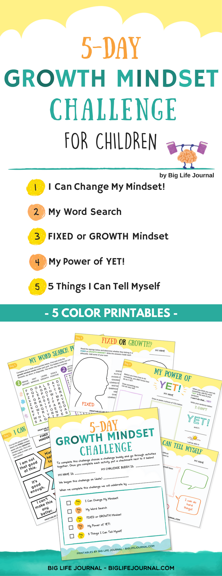 5-day gorwth mindset challenge for children
